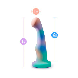Avant Opal Dreams Silicone Dildo, 5.5 Inch Insertable, 1.5 Inch Max Width, Aqua Avant Opal Dreams Silicone Dildo, 5.5 Inch Insertable, 1.5 Inch Max Width, Aqua