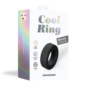 Love to Love Cool Ring Silicone Cock Ring, Noir Love to Love Cool Ring Silicone Cock Ring, Noir