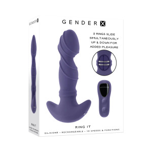 Gender X Ring It Textured Vibrator, 5.25 Inch Insertable, 1.53 Inch Max Width Gender X Ring It Textured Vibrator, 5.25 Inch Insertable, 1.53 Inch Max Width