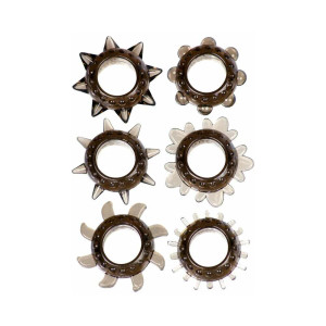 Me You Us Tickler Set Textured Rings, Smoke Me You Us Tickler Set Textured Rings, Smoke