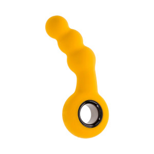 Gender X Bumble Rechargeable Silicone Vibrating Plug, 3.75 Inch Insertable, 1.35 Inch Max Width, Yellow Gender X Bumble Rechargeable Silicone Vibrating Plug, 3.75 Inch Insertable, 1.35 Inch Max Width, Yellow