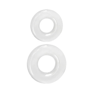 Renegade Double Stack Cock Rings 2-Pack, Clear Renegade Double Stack Cock Rings 2-Pack, Clear