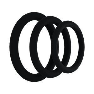 Rock Solid The Tri Pack Gasket Silicone Cock Ring Set