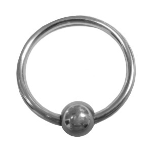 Rouge Stainless Steel Glans Ring with Pressure Point Ball Rouge Stainless Steel Glans Ring with Pressure Point Ball