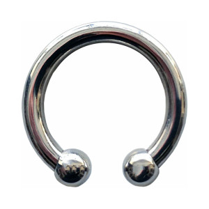 Rouge Stainless Steel Horseshoe Cock Ring, 1.18 Inch Rouge Stainless Steel Horseshoe Cock Ring, 1.18 Inch