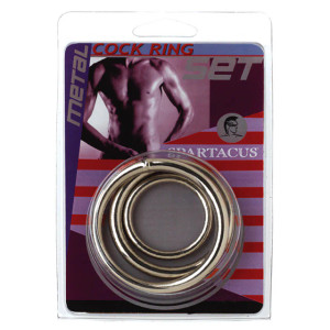Spartacus Metal Cock Ring Set 3-Pack