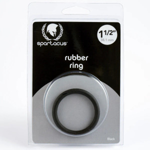 Spartacus Rubber Cock Ring, 1.5 Inch, Black Spartacus Rubber Cock Ring, 1.5 Inch, Black