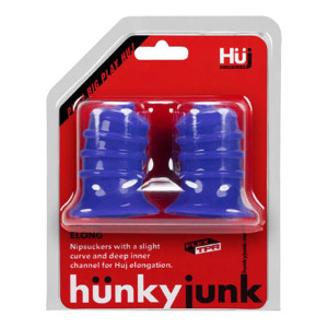 Hunkyjunk ELONG Nip Suckers, Cobalt Hunkyjunk ELONG Nip Suckers, Cobalt