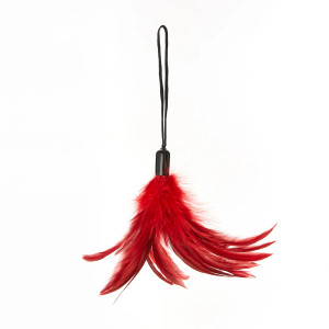 Sportsheets Pleasure Feather Tickler, Red Sportsheets Pleasure Feather Tickler, Red