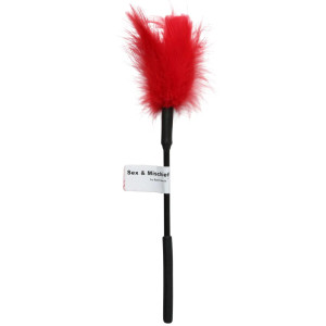 Sportsheets Sex & Mischief Feather Tickler, Red Sportsheets Sex & Mischief Feather Tickler, Red
