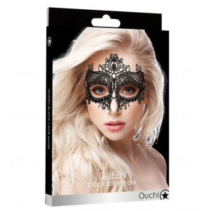 Ouch! Queen Lace Eye Mask, Black Ouch! Queen Lace Eye Mask, Black