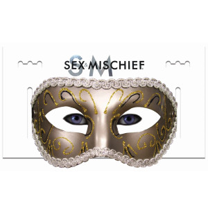 Sportsheets Sex & Mischief Masquerade Mask, Gold Sportsheets Sex & Mischief Masquerade Mask, Gold
