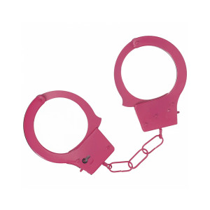 Ouch! Classic Metal Handcuffs, Pink Ouch! Classic Metal Handcuffs, Pink