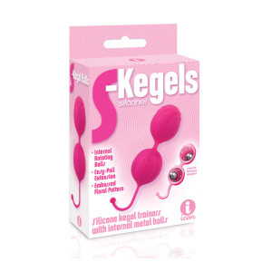 The 9's S-Kegel Silicone Kegel Balls, Pink The 9's S-Kegel Silicone Kegel Balls, Pink