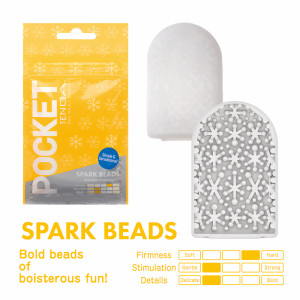 Tenga Pocket Masturbator Sleeve, Spark Beads Tenga Pocket Masturbator Sleeve, Spark Beads