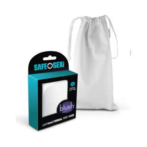 Blush Safe Sex Antibacterial Toy Bag, Large Blush Safe Sex Antibacterial Toy Bag, Large