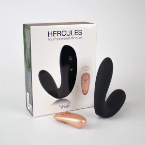 Viotec Hercules Remote C-Shape Vibrating Plug, Black Viotec Hercules Remote C-Shape Vibrating Plug, Black
