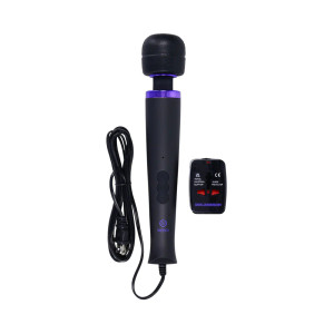 Merci Power Wand Ultra-Powerful Silicone Wand Massager Black, Violet Merci Power Wand Ultra-Powerful Silicone Wand Massager Black, Violet