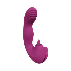 VIVE YUMI Rechargeable G-Spot Finger Motion Vibrator & Flickering Tongue Stimulator, Pink VIVE YUMI Rechargeable G-Spot Finger Motion Vibrator & Flickering Tongue Stimulator, Pink