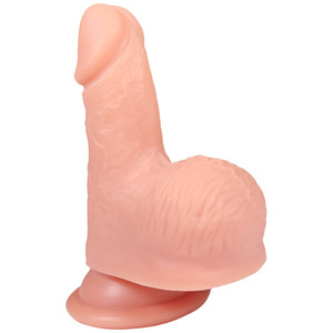 The Billionaire by FUKENA - Realistic Dual Density Silicone Dildo with Balls & Suction Cup, 3.0 Inch Insertable, 1.4 Inch Max Width, Light Skin The Billionaire by FUKENA - Realistic Dual Density Silicone Dildo with Balls & Suction Cup, 3.0 Inch Insertable, 1.4 Inch Max Width, Light Skin