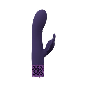 Royal Gems Monarch Silicone Rechargeable Vibrator, Purple Royal Gems Monarch Silicone Rechargeable Vibrator, Purple