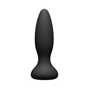 A-Play Vibe Adventurous Rechargeable Silicone Anal Plug with Remote, Black A-Play Vibe Adventurous Rechargeable Silicone Anal Plug with Remote, Black