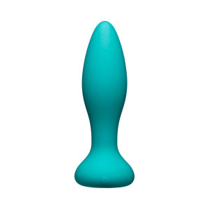 A-Play Vibe Experienced Rechargeable Silicone Anal Plug with Remote, Teal A-Play Vibe Experienced Rechargeable Silicone Anal Plug with Remote, Teal