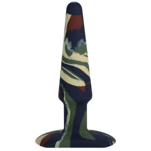 A-Play Groovy 5 Inch Silicone Anal Plug, Camouflage A-Play Groovy 5 Inch Silicone Anal Plug, Camouflage