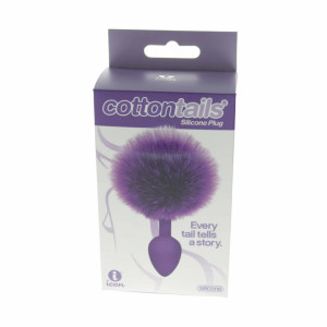 The 9's Cottontails Silicone Bunny Tail Butt Plug, Purple The 9's Cottontails Silicone Bunny Tail Butt Plug, Purple