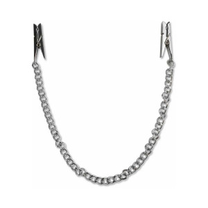 Fetish Fantasy Series Nipple Chain Clamps, Silver Fetish Fantasy Series Nipple Chain Clamps, Silver