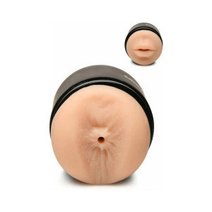 Curve Toys Mistress Double Shot Mini Masturbator Ass & Mouth, Light Skin Curve Toys Mistress Double Shot Mini Masturbator Ass & Mouth, Light Skin