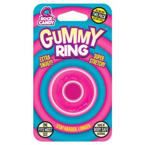 Rock Candy Gummy Ring, Pink