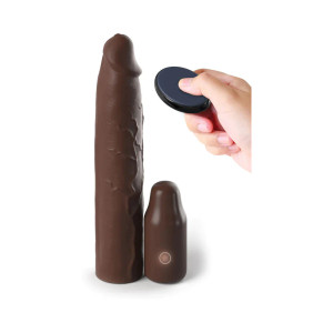 Fantasy X-tensions Elite 3 Inch Vibrating Mega Extension Sleeve, Brown Fantasy X-tensions Elite 3 Inch Vibrating Mega Extension Sleeve, Brown