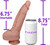 The Bachelor by FUKENA - Realistic Dual Density Silicone Dildo, 6.75 Inch Insertable, 1.9 Inch Max Width, Light Skin