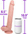 The Streaker by FUKENA - Realistic Dual Density Silicone Dildo, 8.5 Inch Insertable, 1.65 Inch Max Width, Light Skin
