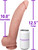 The Weatherman by FUKENA - Realistic Dual Density Silicone Dildo, 10.0 Inch Insertable, 2.35 Inch Max Width, Light Skin