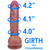 EFFWELL State Senator Dildo, 5" Insertable Length x 4.2" Girth (1.35" Diameter), Extra Thin Ultra Realistic Platinum Cured Dual Density Silicone with Balls & Strong Suction Cup