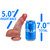 EFFWELL Dirty Talker Dildo, 5" Insertable Length x 5.5" Girth (2" Diameter), Ultra Realistic Platinum Cured Dual Density Silicone with Balls & Strong Suction Cup