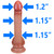 EFFWELL Crypto Bro Dildo, 5.5" Insertable Length x 4" Girth (1.2" Diameter), Extra Thin Ultra Realistic Platinum Cured Dual Density Silicone with Balls & Strong Suction Cup