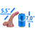 EFFWELL Happy Camper Dildo, 5.5" Insertable Length x 4.75" Girth (1.7" Diameter), Ultra Realistic Platinum Cured Dual Density Silicone with Fully Formed Balls & Strong Suction Cup