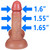 EFFWELL Private Investigator Dildo, 5.5" Insertable Length x 5.25" Girth (1.65" Diameter), Ultra Realistic Platinum Cured Dual Density Silicone with Fully Formed Movable Balls & Strong Suction Cup