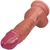 EFFWELL Fitness Guru Dildo, 5.75" Insertable Length x 5.25" Girth (1.7" Diameter), Ultra Realistic Platinum Cured Dual Density Silicone with Balls & Strong Suction Cup