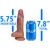 EFFWELL Fitness Guru Dildo, 5.75" Insertable Length x 5.25" Girth (1.7" Diameter), Ultra Realistic Platinum Cured Dual Density Silicone with Balls & Strong Suction Cup