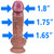 EFFWELL Train Conductor Dildo, 6.25" Insertable Length x 5.4" Girth (1.8" Diameter), Ultra Realistic Platinum Cured Dual Density Silicone with Balls & Strong Suction Cup