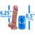 EFFWELL Train Conductor Dildo, 6.25" Insertable Length x 5.4" Girth (1.8" Diameter), Ultra Realistic Platinum Cured Dual Density Silicone with Balls & Strong Suction Cup