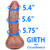 EFFWELL Yacht Captain Dildo, 6.5" Insertable Length x 5.75" Girth (1.8" Diameter), Ultra Realistic Platinum Cured Dual Density Silicone with Balls & Strong Suction Cup