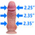 EFFWELL First Responder Dildo, 6.5" Insertable Length x 7.6" Girth (2.35" Diameter), Ultra Realistic Platinum Cured Dual Density Silicone with Extra Large Balls & Strong Suction Cup