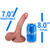 EFFWELL Skinny Dipper Dildo, 7" Insertable Length x 6.5" Girth (2.2" Diameter), Ultra Realistic Platinum Cured Dual Density Silicone with Fully Formed Movable Balls & Strong Suction Cup