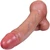 EFFWELL Flight Instructor Dildo, 8" Insertable Length x 7" Girth (2.3" Diameter), Ultra Realistic Platinum Cured Dual Density Silicone with Movable Balls & Strong Suction Cup