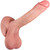 EFFWELL Delivery Man Dildo, 8.5" Insertable Length x 6.5" Girth (2" Diameter), Ultra Realistic Platinum Cured Dual Density Silicone with Fully Formed Movable Balls & Strong Suction Cup